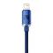 Кабель Baseus Crystal Shine USB - Lightning (M/M), 2.4A, 2 м Blue (CAJY000103)