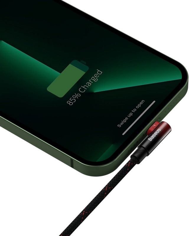 Кабель Baseus MVP 2 USB - Lightning (M/M), 2.4A, 1 м Black/Red (CAVP000020)