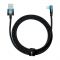 Кабель Baseus MVP 2 USB - Lightning (M/M), 2.4A, 2 м Black/Blue (CAVP000121)
