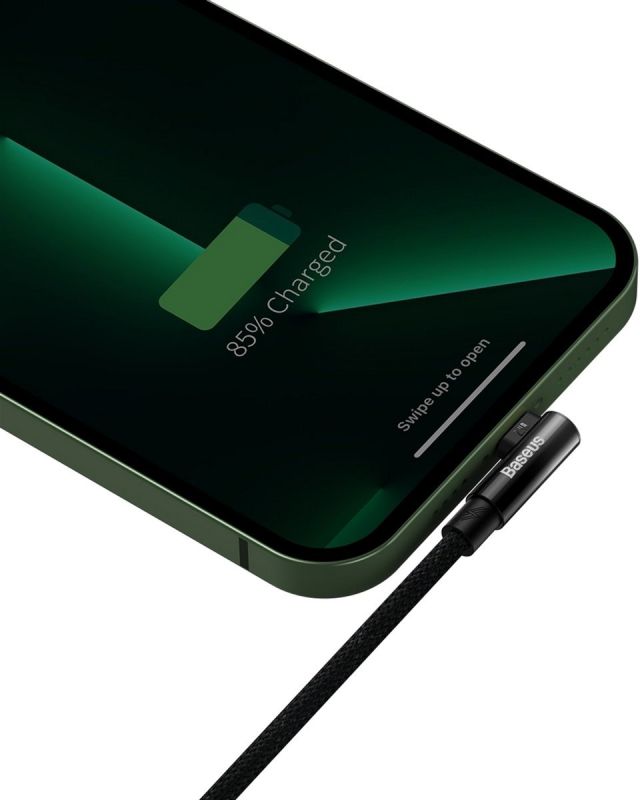 Кабель Baseus MVP 2 USB - Lightning, 2.4A, 2м Black (CAVP000101)
