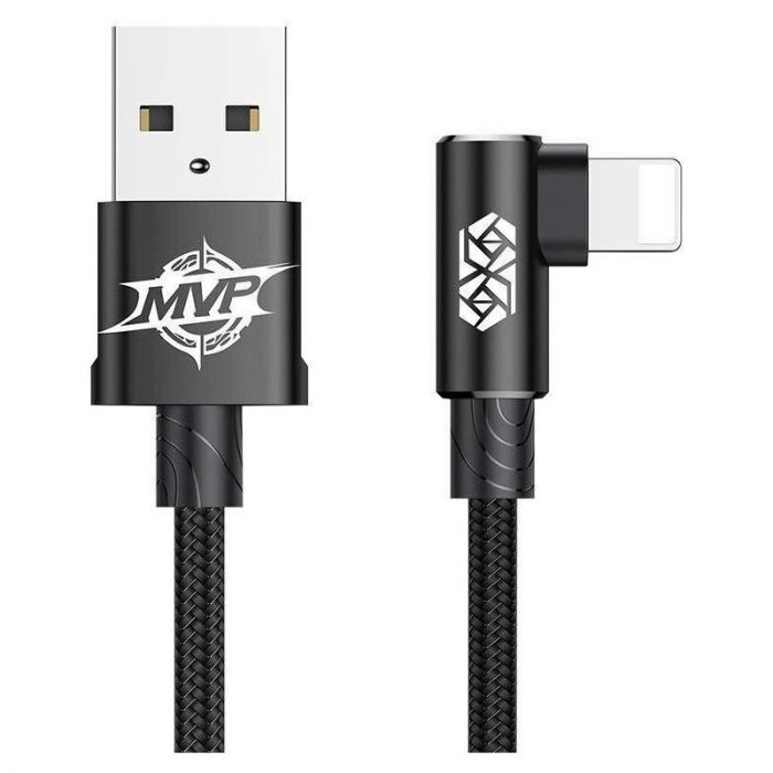 Кабель Baseus MVP USB - Lightning (M/M), 1.5A, 2 м Black (CALMVP-A01)