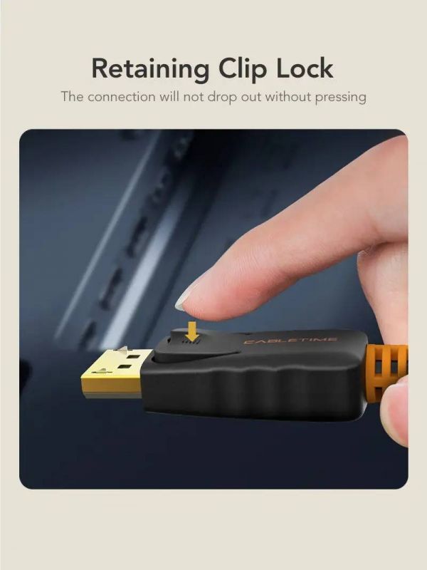 Кабель Cabletime DisplayPort - DisplayPort V 1.2 (M/M), 1.8 м Black (CD21K)