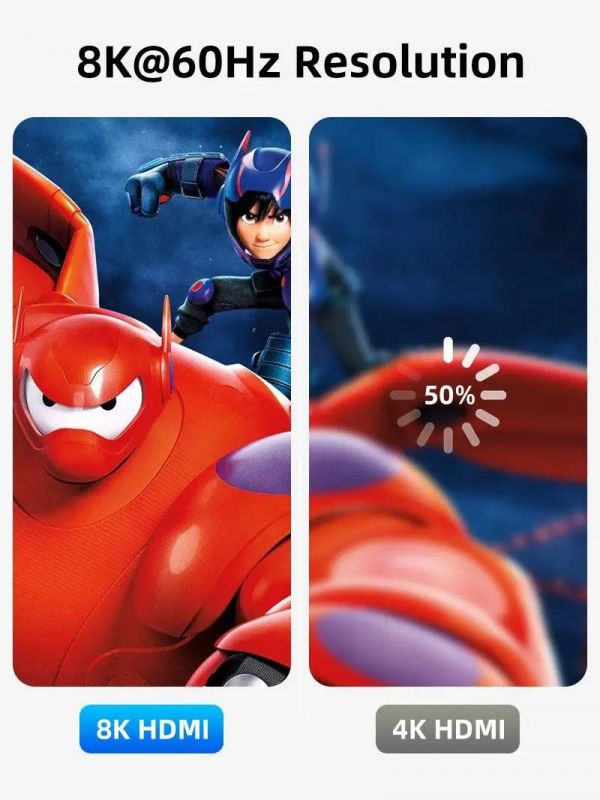 Кабель Cabletime HDMI - HDMI V 2.1 (M/M), 1 м, Black (CH12H)