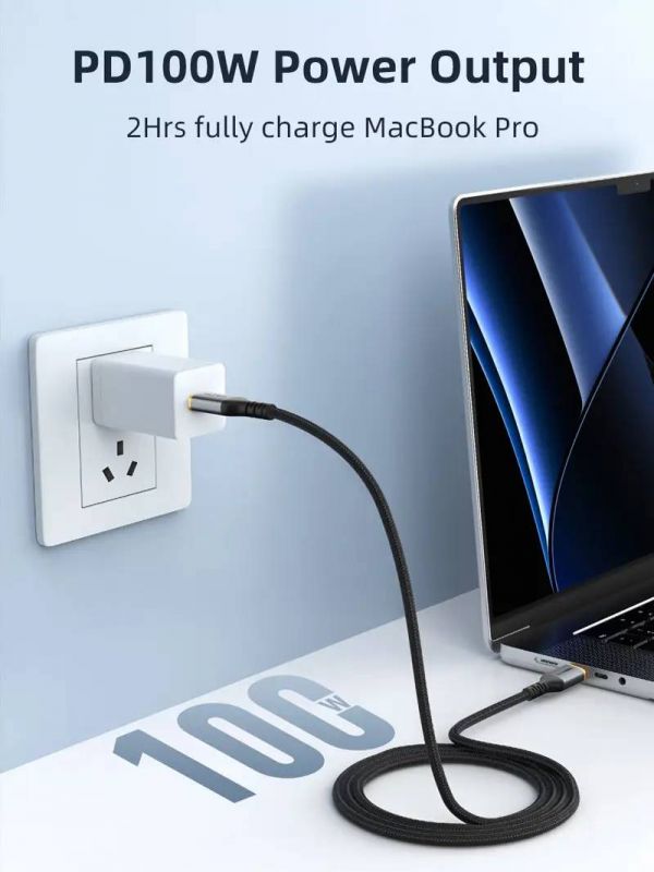 Кабель Cabletime USB Type-C - USB Type-C (M/M) PD 100W, 1 м, Black (CU03L)