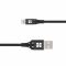 Кабель Promate NerveLink-i USB - Lightning (M/M), 2.4 A, 1.2 м, Black