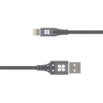 Кабель Promate USB - Lightning (M/M), 2.4 A, 1.2 м, NerveLink-i Grey