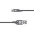 Кабель Promate NerveLink-i USB - Lightning (M/M), 2.4 A, 1.2 м, Grey
