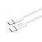 Кабель XO NB-Q259 USB Type-C - USB Type-C (M/M), 1 м, White (XO-NB-Q259-WH)