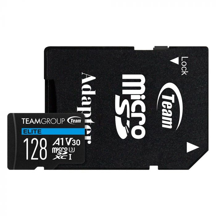 Карта пам`ятi MicroSDXC 128GB UHS-I/U3 Class 10 Team Elite + SD-адаптер (TEAUSDX128GIV30A103)