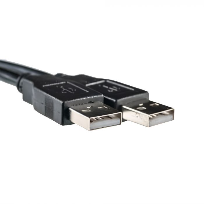 Кабель PowerPlant (KD00AS1215) USB2.0(AM)-USB2.0(AM), 3м, One ferrite, Black