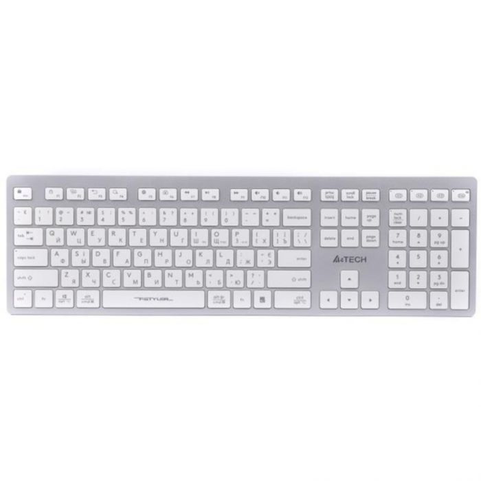 Клавіатура бездротова A4Tech Fstyler FBX50C White