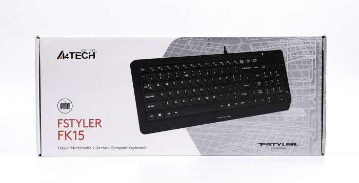 Клавіатура A4Tech Fstyler FK15 Ukr Black