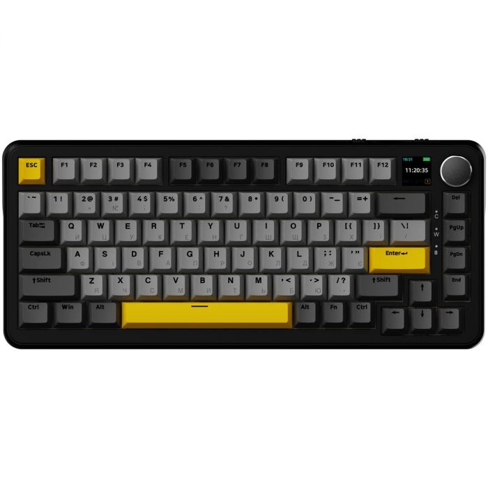 Клавіатура бездротова Ajazz AK820 MAX Magnetic Switches Black (AK820MAX-M-BGY)