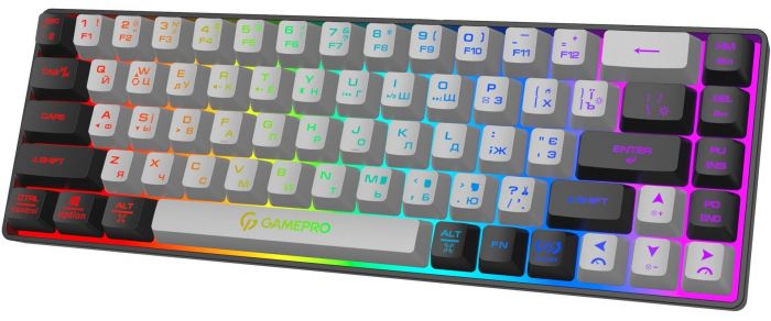 Клавіатура бездротова GamePro GK670 Black 