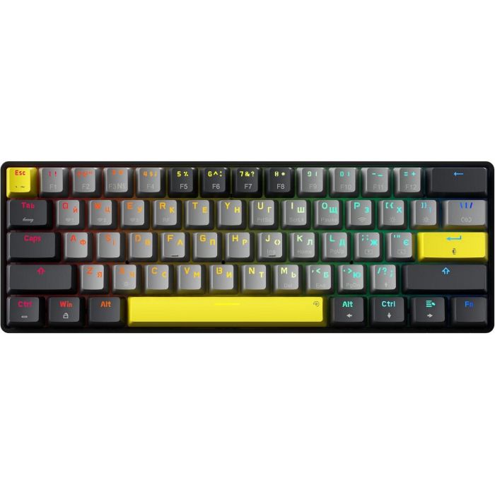 Клавіатура бездротова GamePro MK130G Pro Outemu Red Switch Hot-Swap RGB Black 
