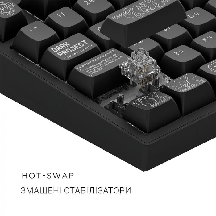 Клавіатура Dark Project ALU81 Terra Nova Black (DPKB_NOVA_81_ANSI_BLACK_UA)