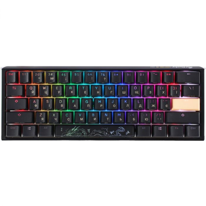 Клавіатура Ducky One 3 Mini Cherry MX Speed Silver RGB UA USB Black (DKON2161ST-PUAPXCLAWSC1)