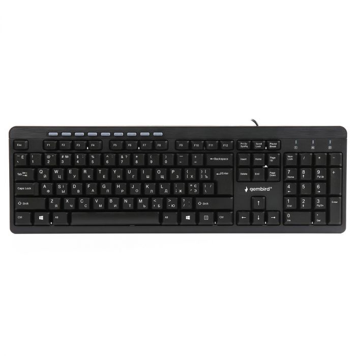 Клавіатура Gembird KB-UM-106-UA Ukr Black