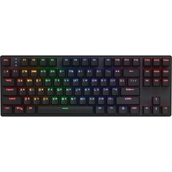 Клавіатура Hator Icefall Mecha TKL Wireless Rainbow Black (HTK287UA)