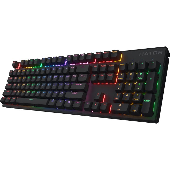 Клавіатура Hator Icefall Mecha Wireless Rainbow Black (HTK204UA)