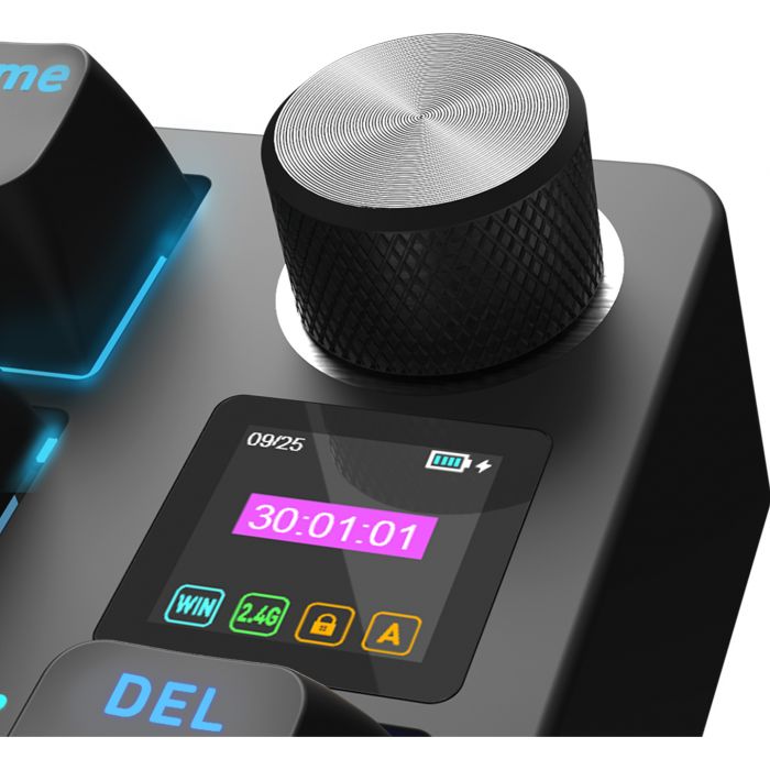 Клавіатура бездротова Hator Icefall PRO Wireless, TFT display Black (HTK450UA)