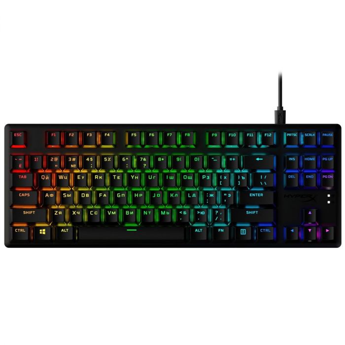 Клавіатура HyperX Alloy Origins Core PBT Red RGB Black (639N7AA)