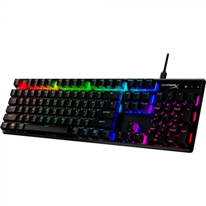 Клавіатура HyperX Alloy Origins Red RGB PBT ENG/RU Black (639N3AA) 