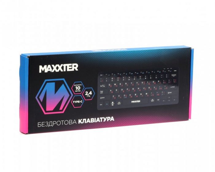 Клавiатура Maxxter KBW-C01B-UA Black