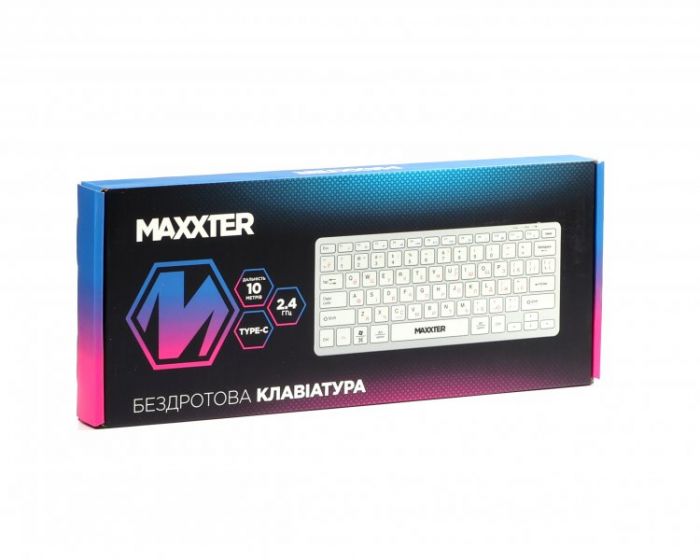Клавiатура Maxxter KBW-C01S-UA Silver