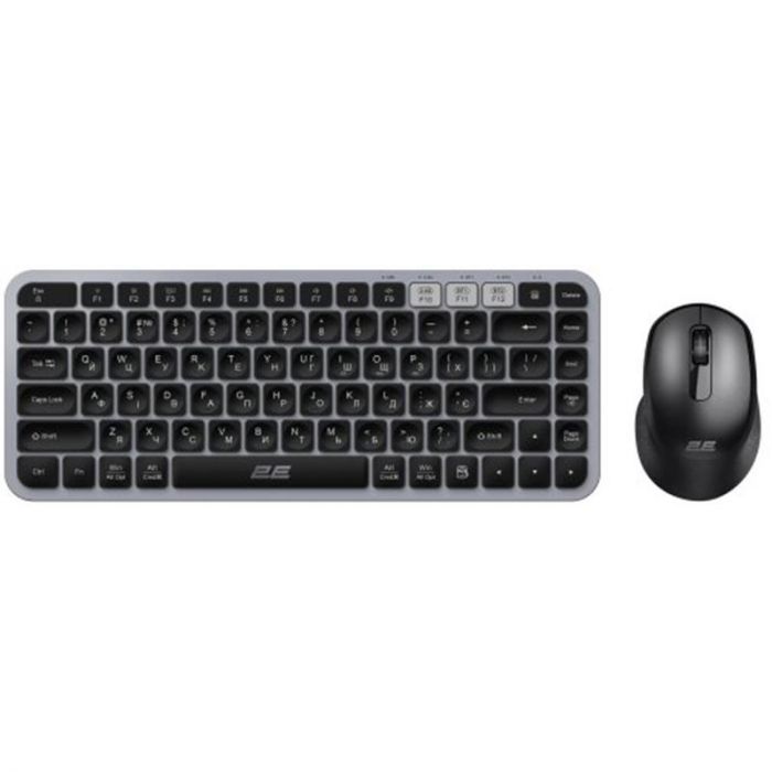 Комплект (клавіатура, миша) бездротовий 2E MK430 Grey/Black (2E-MK430WBGR_UA)