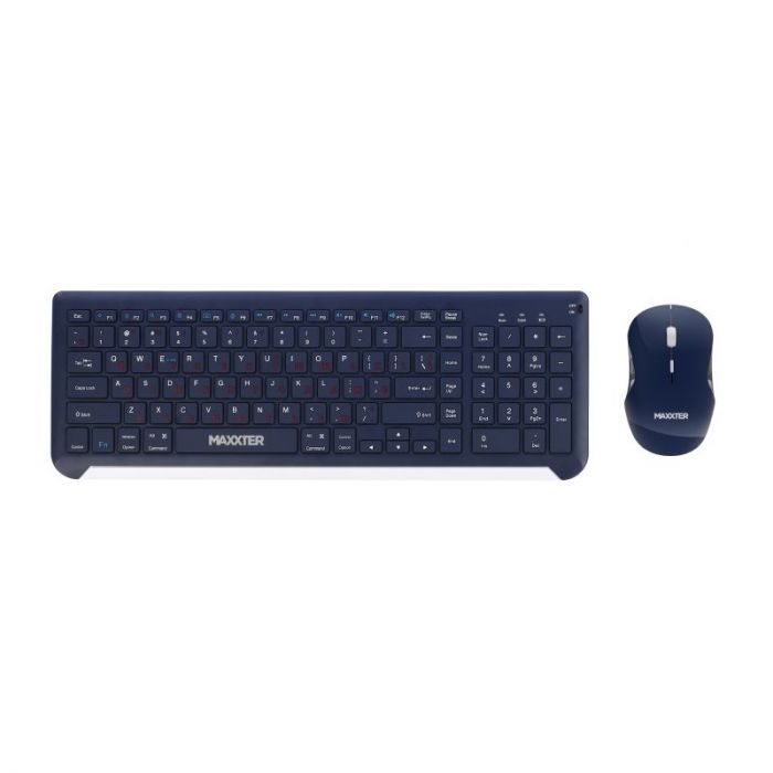 Комплект (клавіатура, миша) Maxxter KMS-WCM-01BL-UA Dark Blue