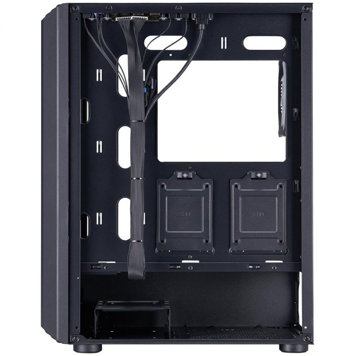 Корпус 1stPlayer H6-BK-4F7 Black без БЖ