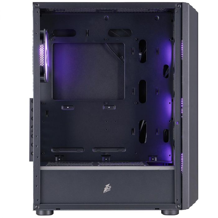 Корпус 1stPlayer H6-BK-4F7 Black без БЖ