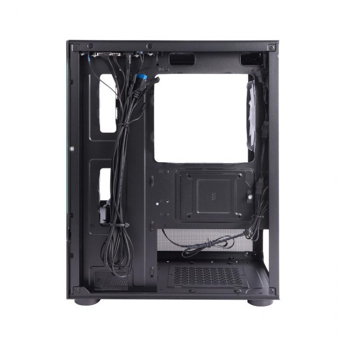 Корпус 1stPlayer Mi2-A-BK-2F7R-1F7 Black без БЖ
