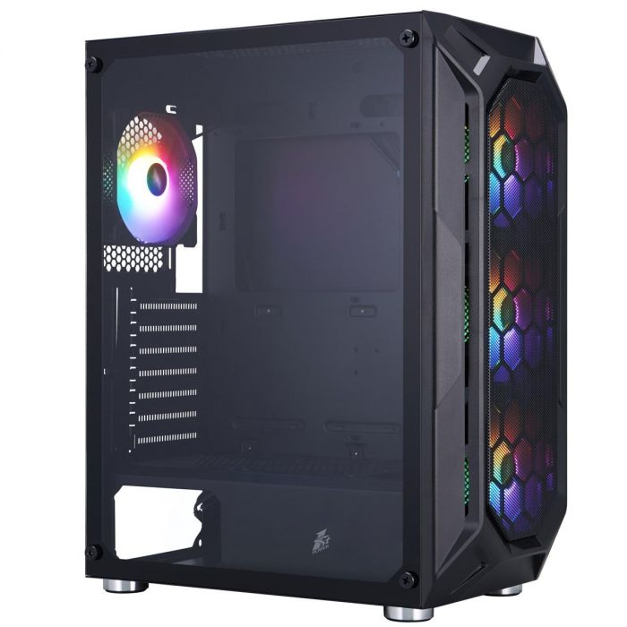 Корпус 1stPlayer X6-BK-4F1 Black без БЖ