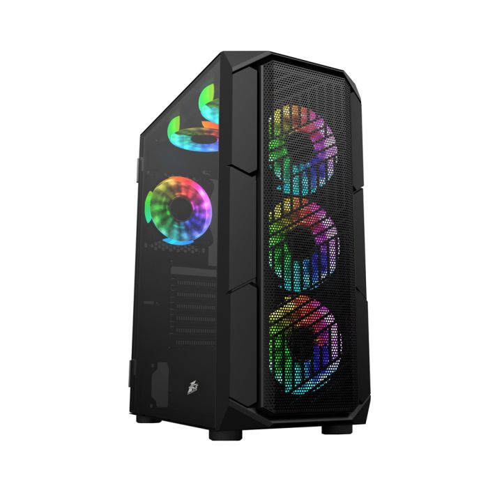 Корпус 1stPlayer XF-BK-4F7 Black без БЖ