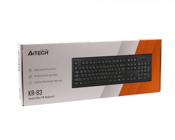 Клавiатура A4tech KR-83 Black