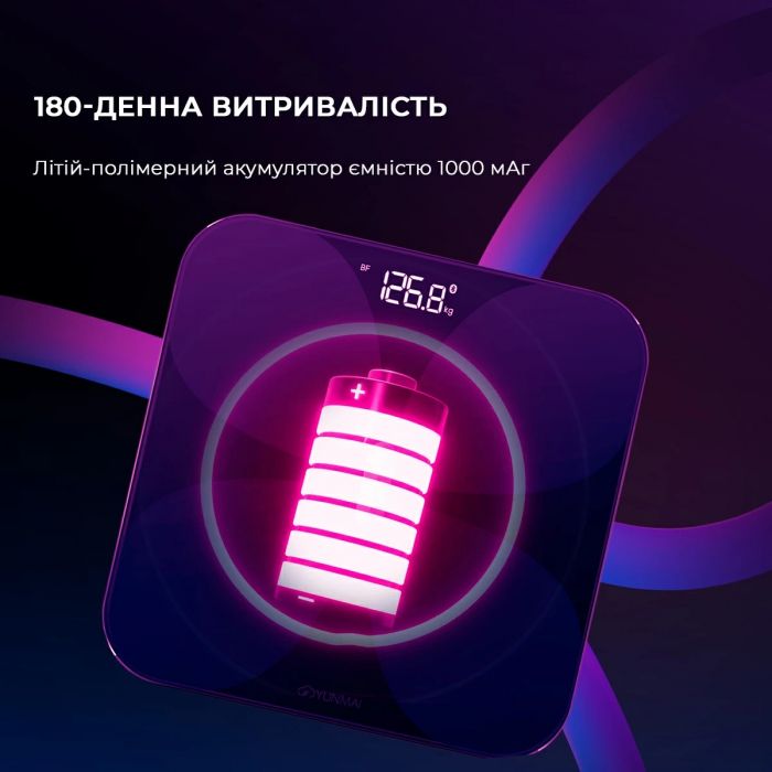 Ваги підлогові Yunmai Pro Black (M1806CH-BK)