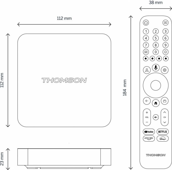 Медіаплеєр Thomson Streaming Box 4K UHD 240G