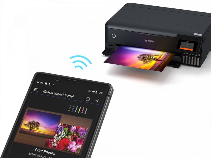 Багатофункціональний пристрій А3 кол. Epson EcoTank L8180 Фабрика друку з Wi-Fi (C11CJ21403)
