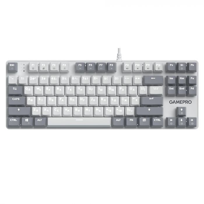 Клавіатура GamePro Genesis Metallic MK110W Outemu Red Swithes USB White