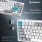 Клавіатура бездротова GamePro Asgard Yord Keychron Super Red Switch White (MK266WH)