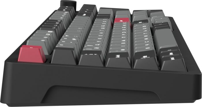 Клавіатура бездротова GamePro Asgard Drakkar Keychron Super Red Switch Black (MK305BK)