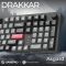 Клавіатура бездротова GamePro Asgard Drakkar Keychron Super Red Switch Black (MK305BK)