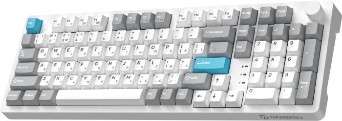 Клавіатура бездротова GamePro Asgard Drakkar Keychron Super Red Switch White (MK305WH)