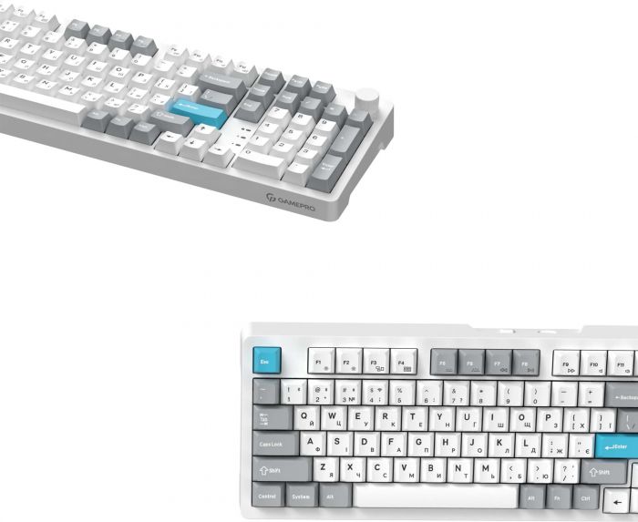 Клавіатура бездротова GamePro Asgard Drakkar Keychron Super Red Switch White (MK305WH)