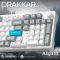 Клавіатура бездротова GamePro Asgard Drakkar Keychron Super Red Switch White (MK305WH)
