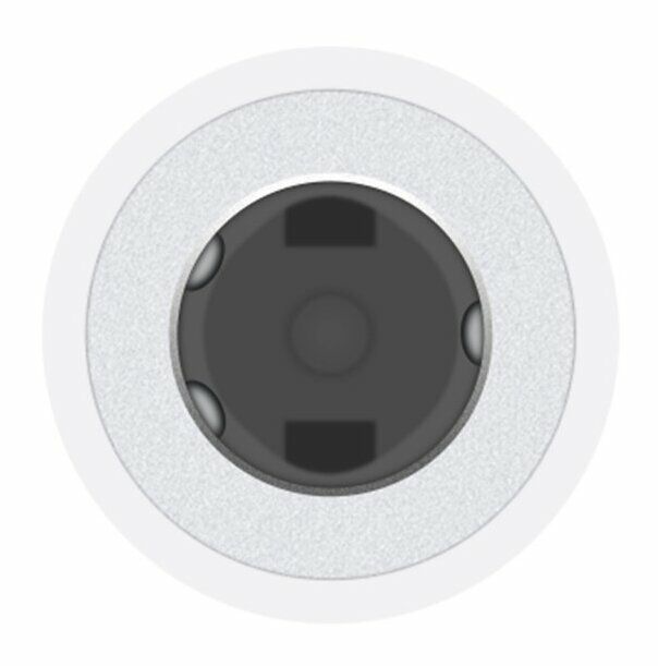 Адаптер Apple Lightning - 3.5 mm (M/F) A1749 White (MMX62) OEM