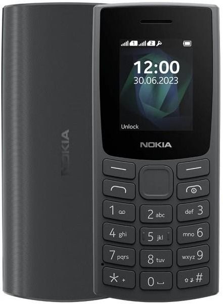 Мобільний телефон Nokia 105 2023 Charcoal (no charger)