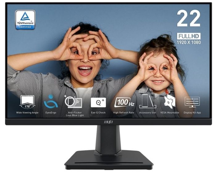 Монiтор MSI 21.5" Pro MP225V VA Black 100Hz
